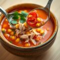 Mexicaanse kippensoep op de manier van ben