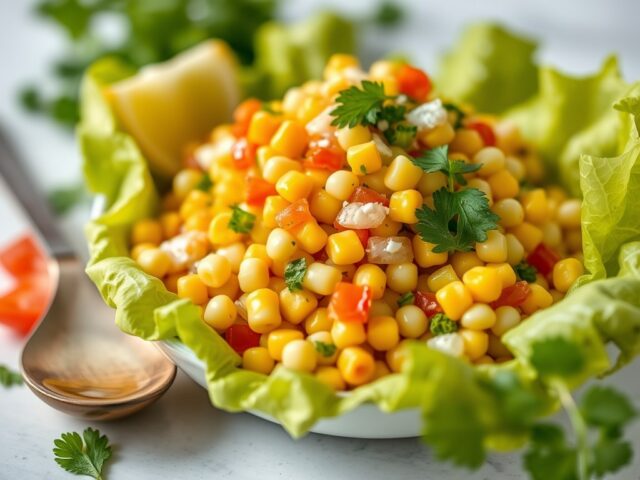 Mexicaanse maissalade — AI-gegenereerde illustratie