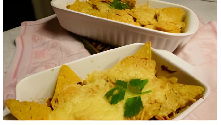 Mexicaanse Ovenschotel met gehakt , veel groente en Nacho’s