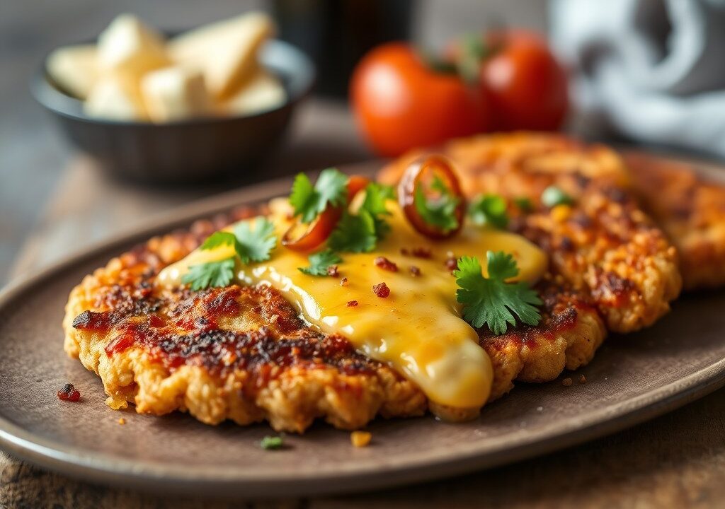 Mexicaanse schnitzel, AI-gegenereerde illustratie
