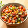 Mexicaanse tomatensalade met mais