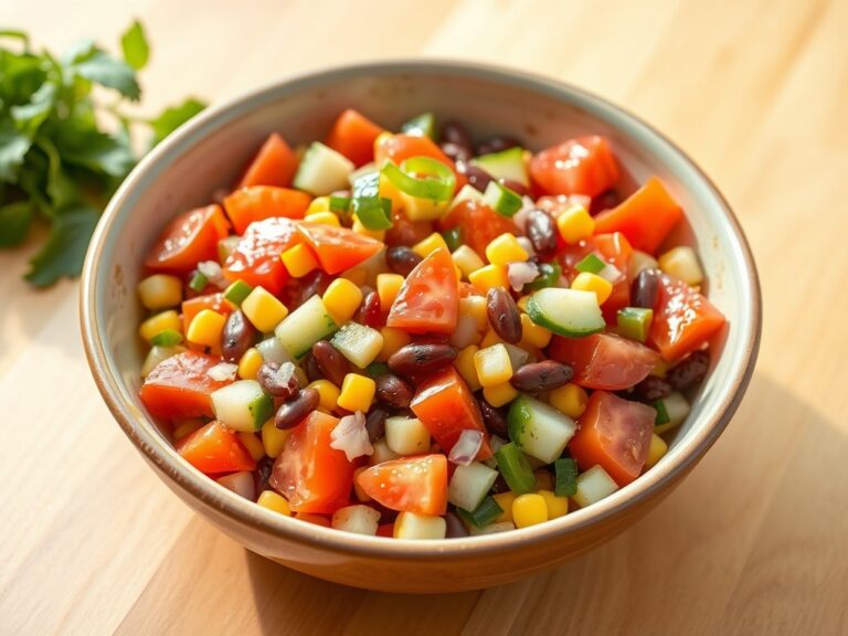 Mexicaanse tomatensalade met mais