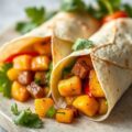 Mexicaanse wraps met paprika en roerbakblokjes