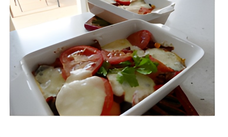 Mexicaanse Zoete Aardappelschotel met Rundergehakt .