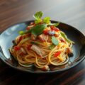 Mie met Paksoi en Chilisaus