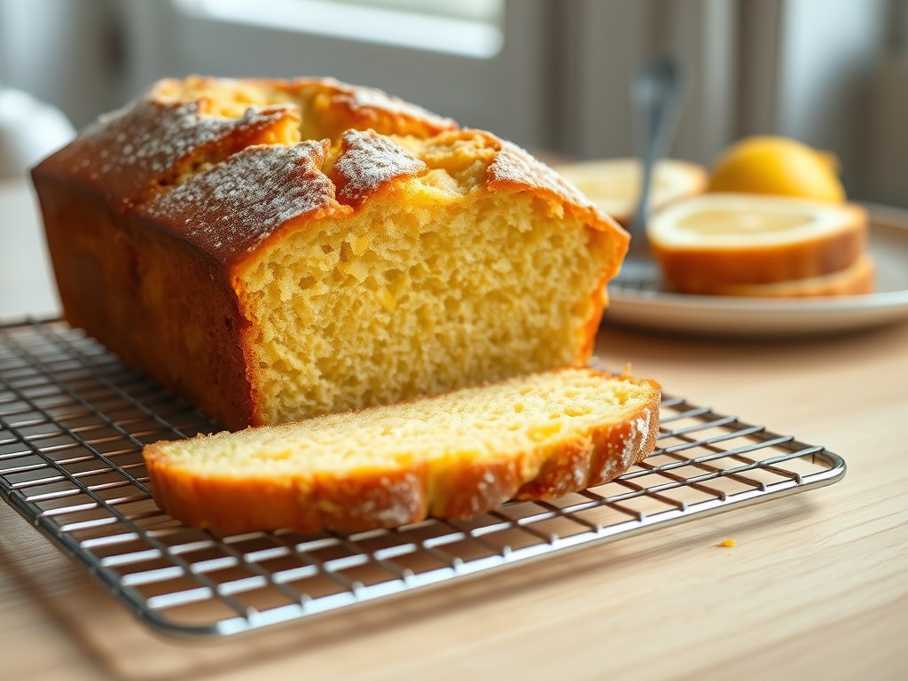 Mijn schoonmoeders Madeira cake, AI-gegenereerde illustratie