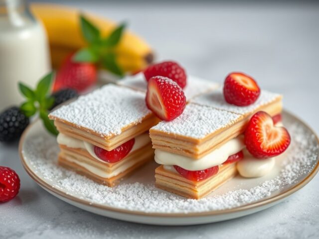 Millefeuille — AI-gegenereerde illustratie