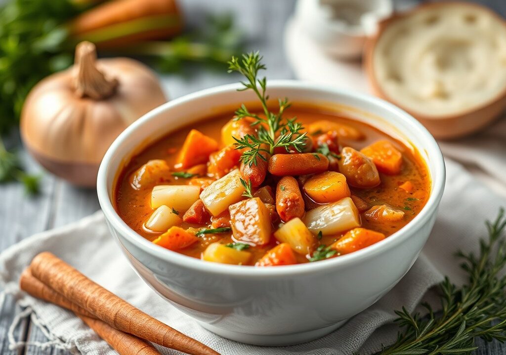 Minestrone, AI-gegenereerde illustratie