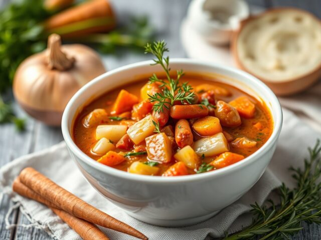 Minestrone — AI-gegenereerde illustratie