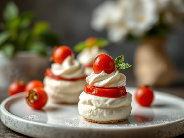 Mini bavarois van geitenkaas