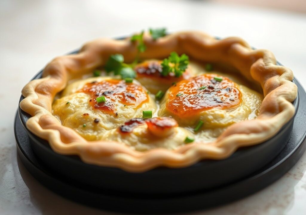 Mini-beghrir Marokkaanse pannenkoek met gaatjes, AI-gegenereerde illustratie