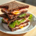 Mini-hamsandwiches met mosterdboter