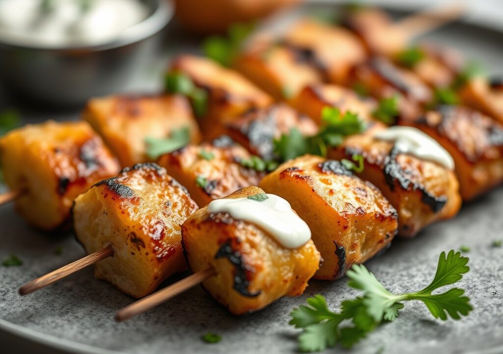 Mini kebabs, AI-gegenereerde illustratie