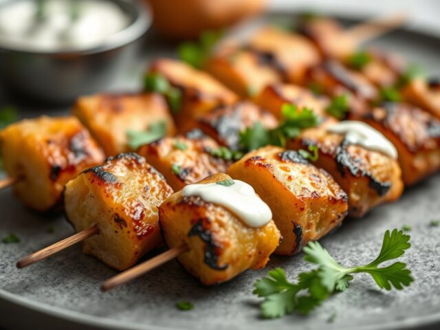 Mini kebabs — AI-gegenereerde illustratie