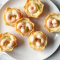 Mini quiches met sjalot en gamba