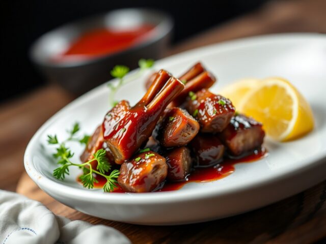 Mini spareribs — AI-gegenereerde illustratie