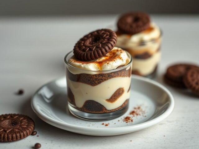 Mini tiramisu met bitterkoekjes