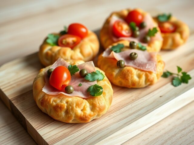 Minifocaccia’s met ham