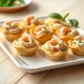 Minipasteitjes met garnalenragout