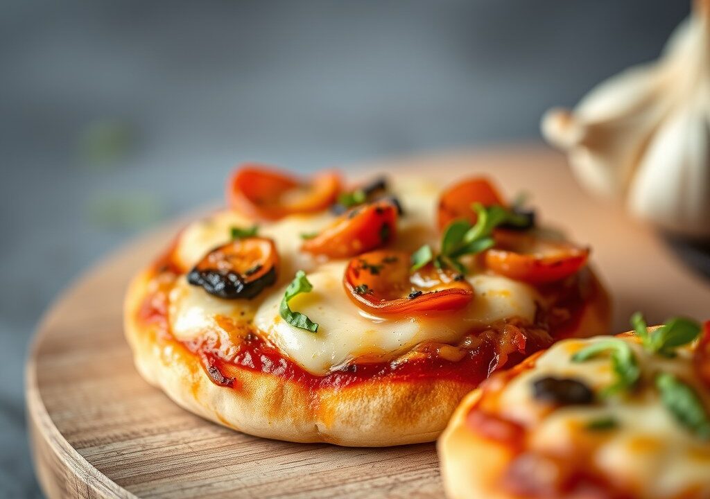 Minipizza — AI-gegenereerde illustratie