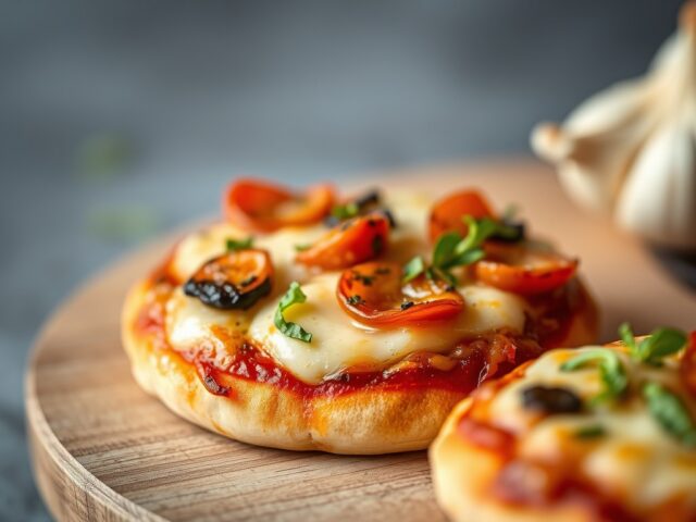 Minipizza — AI-gegenereerde illustratie