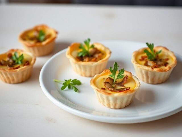 Miniquiches met paling