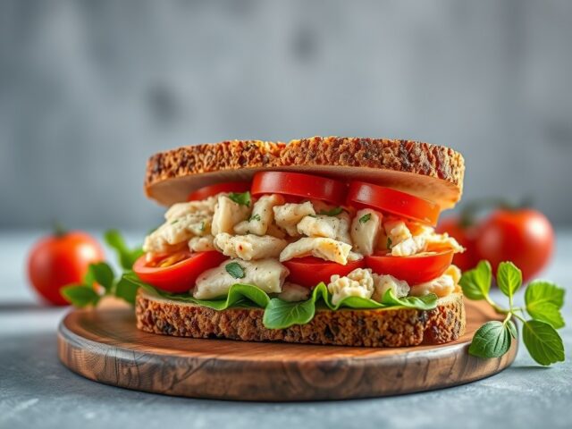 Mona Lisa Sandwich — AI-gegenereerde illustratie
