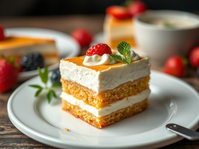 Monchou taart met bastognekoeken