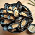 Mosselen met knoflooksaus