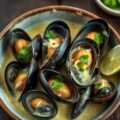 Mosselen met Thaise groene curry en kokos