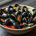 Mosselen met venkel en knoflook