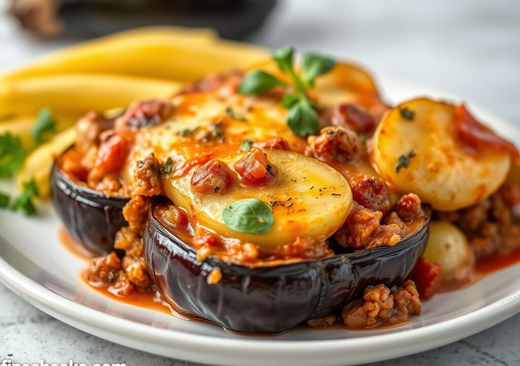 Moussaka, AI-gegenereerde illustratie