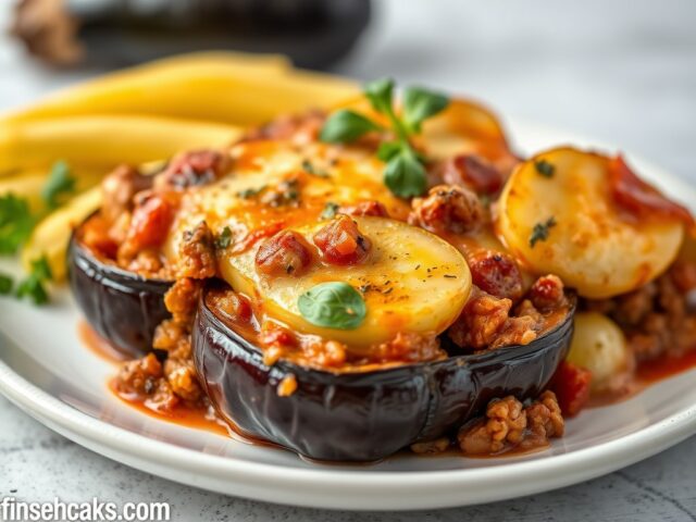 Moussaka — AI-gegenereerde illustratie