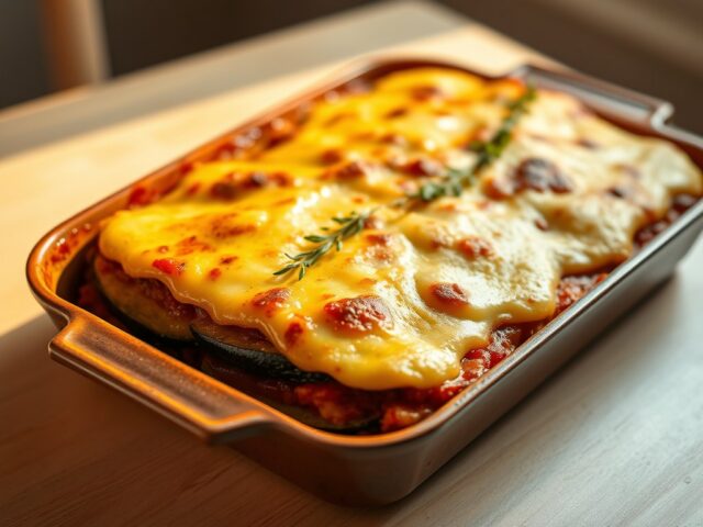Moussaka met aubergines
