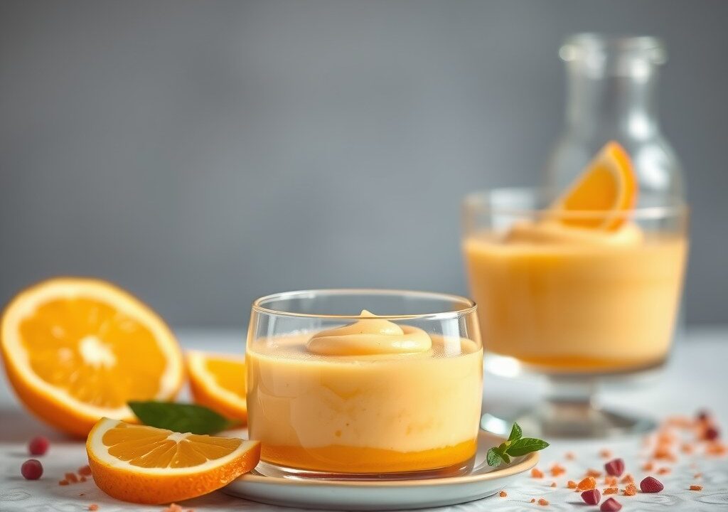 Mousse à l’orange, AI-gegenereerde illustratie
