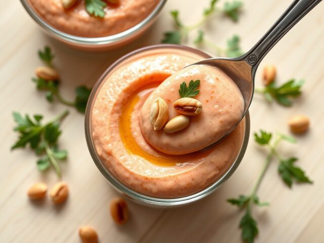 Mousse van feta en paprika