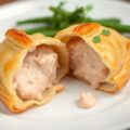 Mousse van gerookte forel in een krokant jasje