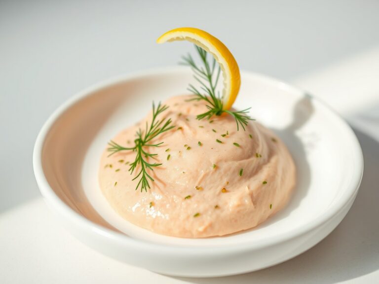 Mousse van gerookte zalm en dille