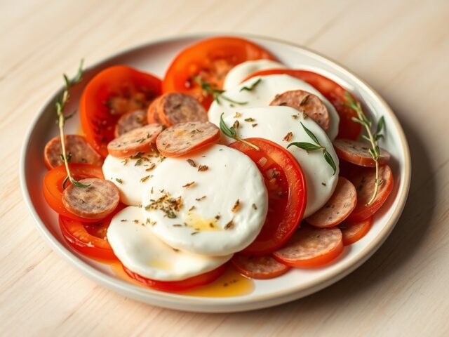 Mozzarella tomaat entree