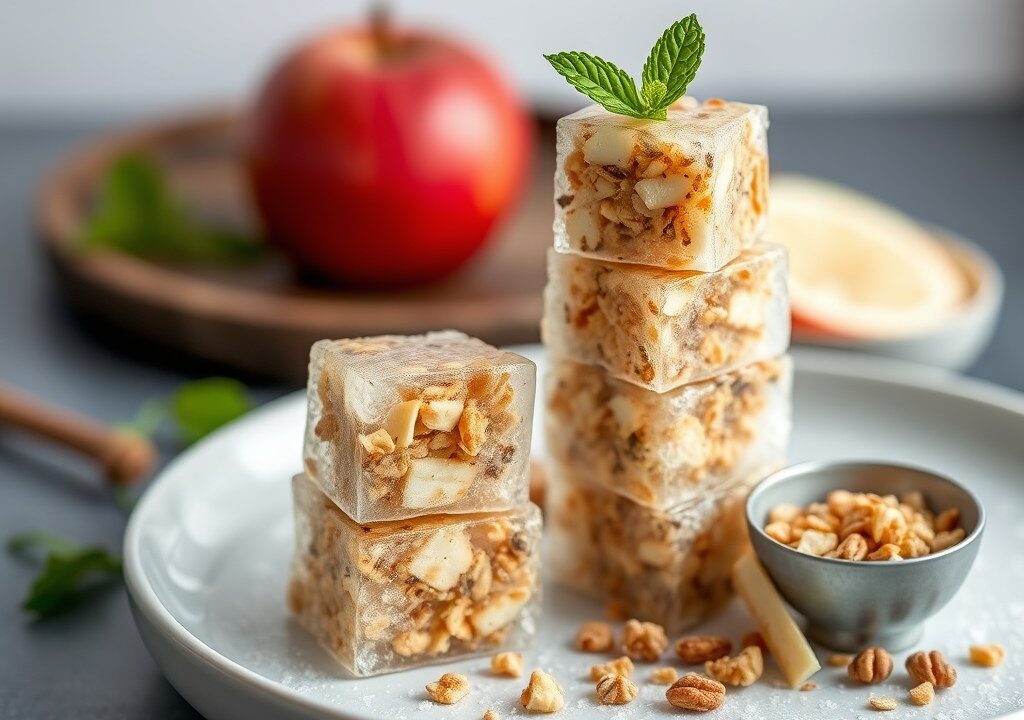Muesli ijstorentjes, AI-gegenereerde illustratie