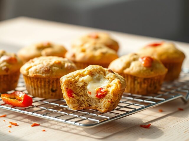 Muffin met paprika