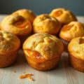 Muffins met abrikozenconfituur