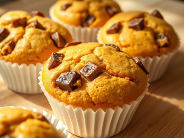 Muffins met Snickers en pindakaas