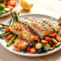 Mul en Gefrituurde Asperge met Tomatensalade