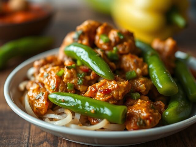 Murgh kali mirch (pittige paprikakip)
