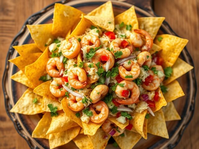 Nacho’s met garnalensalade
