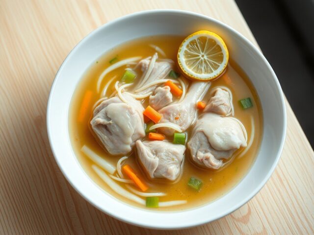 Nage met kip