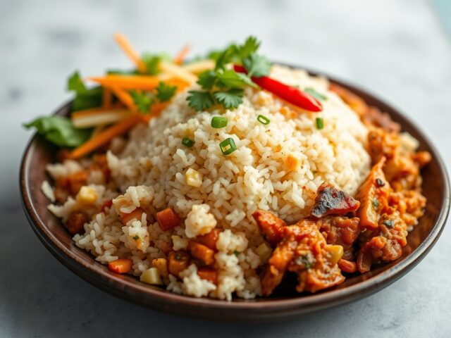Nasi goreng Djawa — AI-gegenereerde illustratie