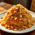 Nasi Goreng met kip en garnalen