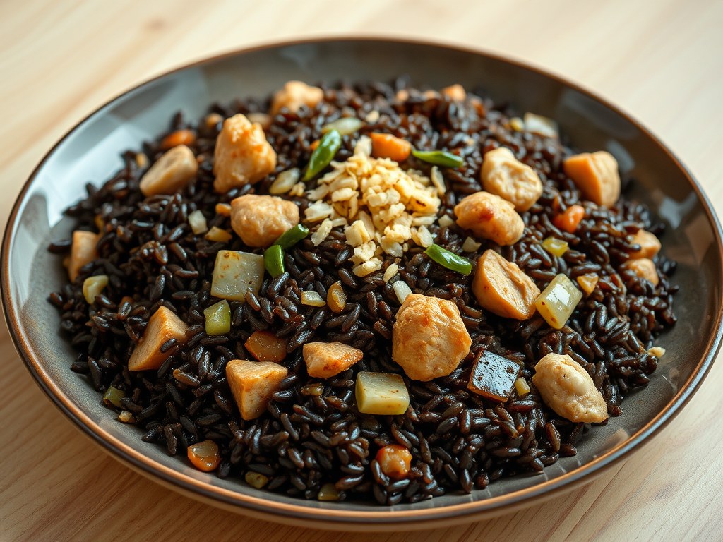 Nasi heel anders, maar ongelofelijk lekker!!, AI-gegenereerde illustratie